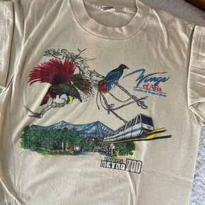 Vintage T-Shirt Miami Zoo Wings of Asia M
